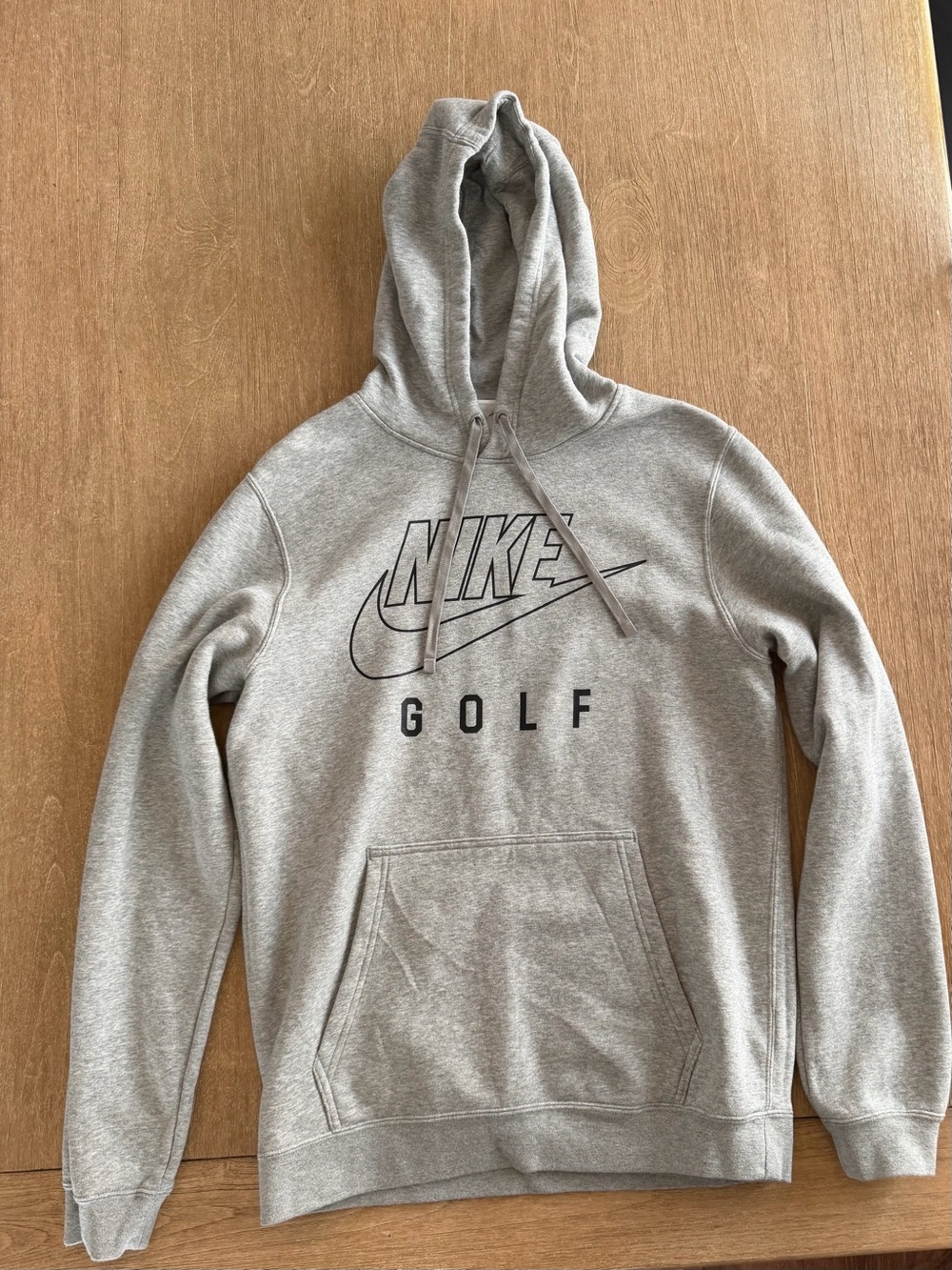 Nike Golf Gray Pullover Hoodie Sweatshirt Unisex Small S Logo Swoosh